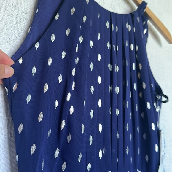 Betsy & Adam Petite Printed Ruffled Halter Gown sz 2 - Picture 9 of 11